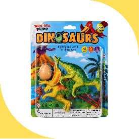 DINOSAURIO C/HUEVO Y PLANTAS (101-40)