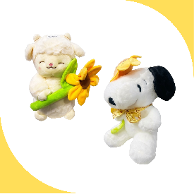 PELUCHE OVEJA Y SNOOPY