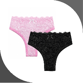 BIKINI ENCAJE PIERNA SESGO PLANO 710