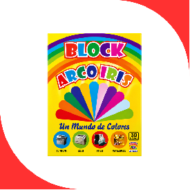 BLOCK ART. BOOK ARCO IRIS A4 X30HJS