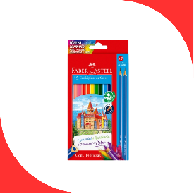 ECOLAPICES X12 COLORES +2 FABER CASTELL